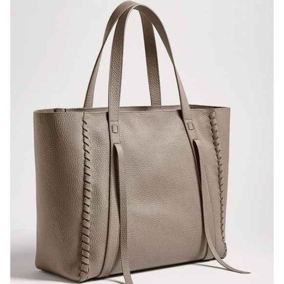 All Saints Handbags - AllSaints Ray East West Pebbled Leather Tote Bag and Leather Pouch